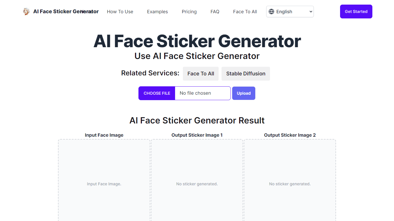 AI Face Sticker Generator
