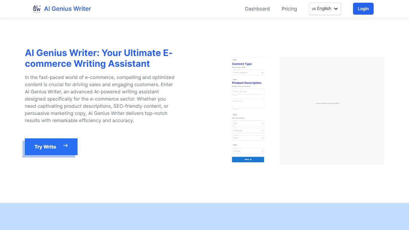 AI Genius Writer Assistant
