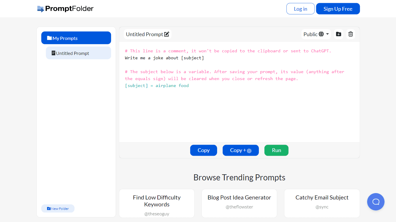 PromptFolder